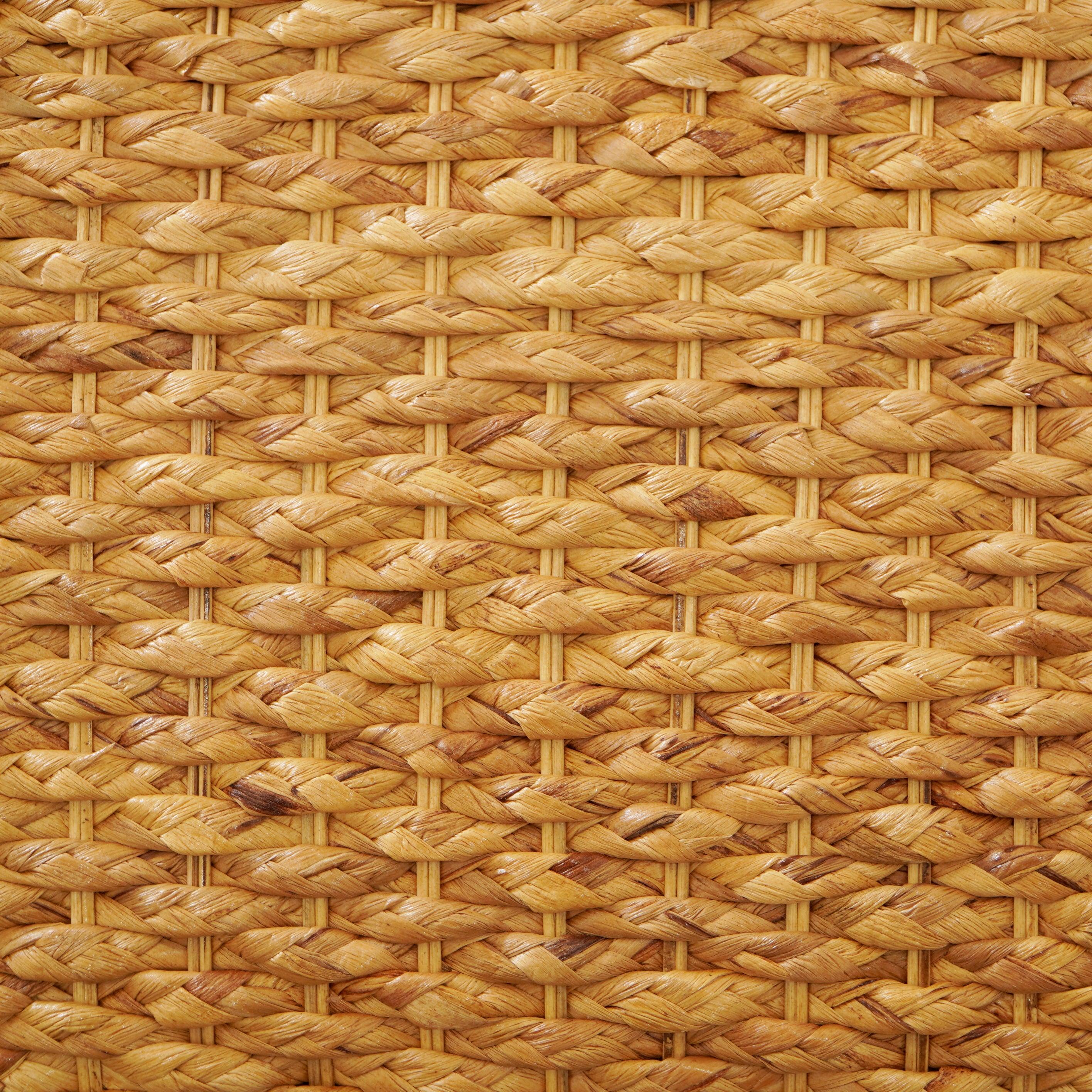 Naiad Natural Water Hyacinth Woven Bench - Brown - Aleefurnishing