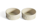 Pasto Paw Light Light Grey Ceramic Pet Bowl (Set of 2)