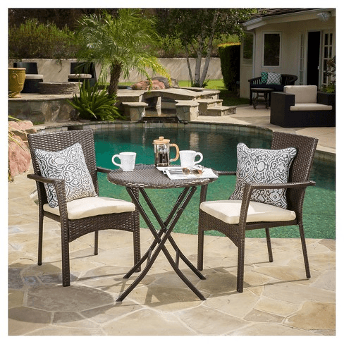 Wicker outdoor bistro sets in california: find your perfect patio furniture