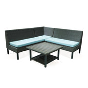 Aithrio Garden Corner Sofa Set - Aleefurnishing