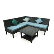 Aithrio Garden Corner Sofa Set - Aleefurnishing