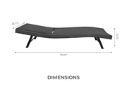 Albert Single Foldable & Adjustable Patio Chaise Lounge