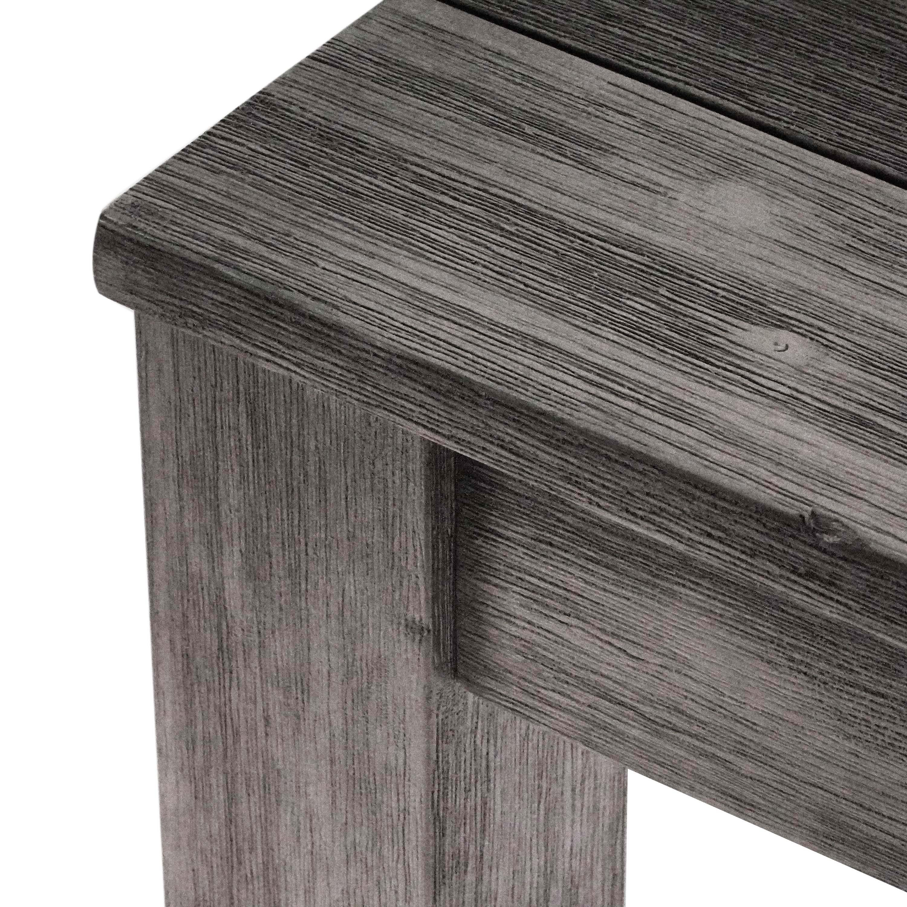 Otago Wood Dining Table - Grey - Aleefurnishing