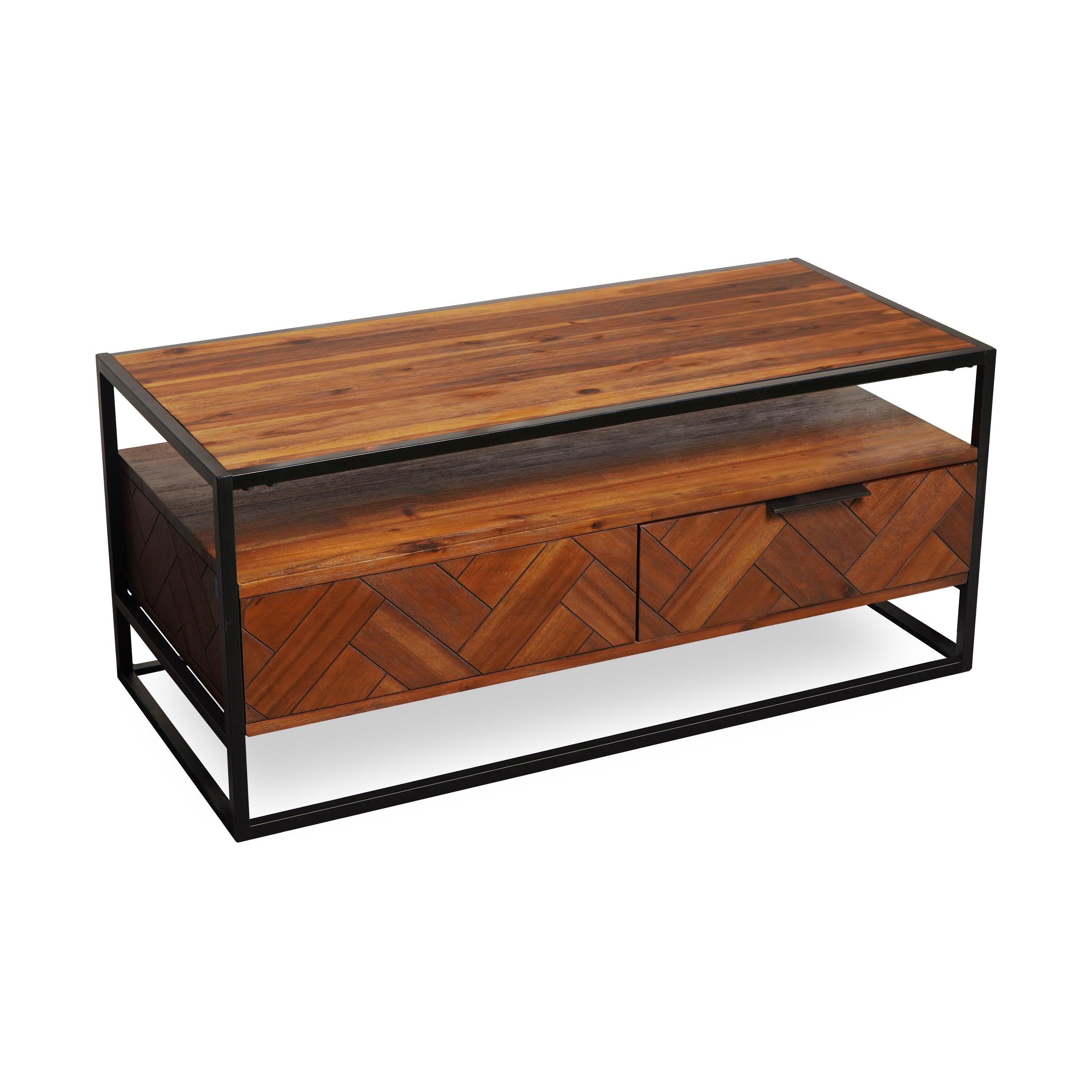 Fortezza Wooden Coffee Table - Aleefurnishing