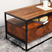 Fortezza Wooden Coffee Table - Aleefurnishing