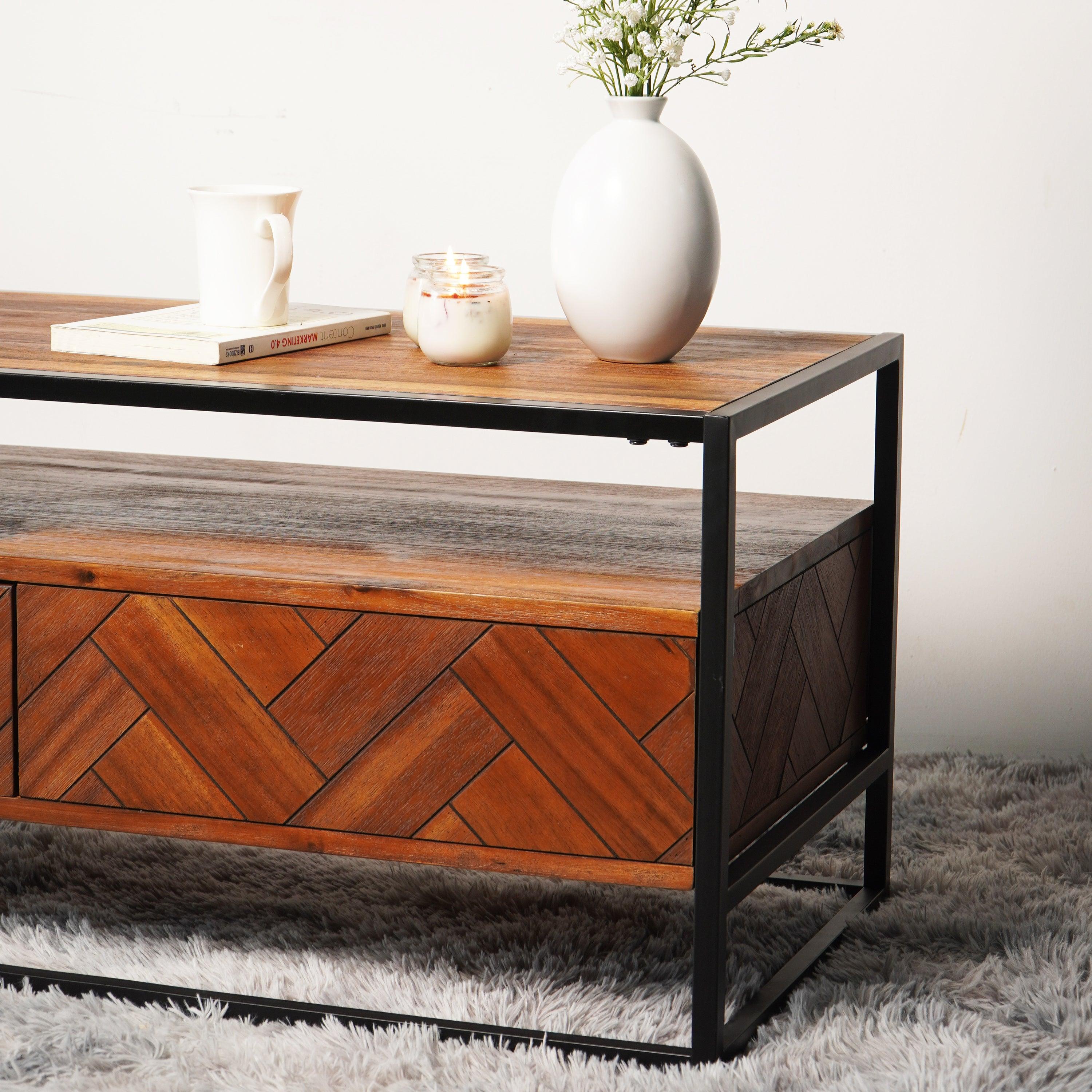 Fortezza Wooden Coffee Table - Aleefurnishing