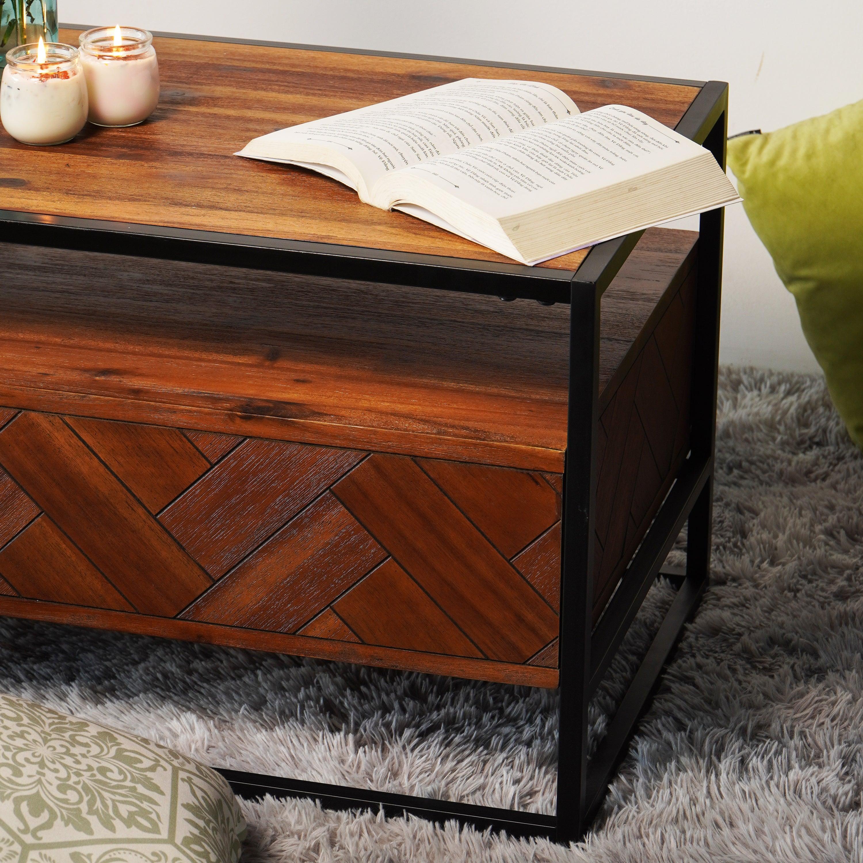 Fortezza Wooden Coffee Table - Aleefurnishing