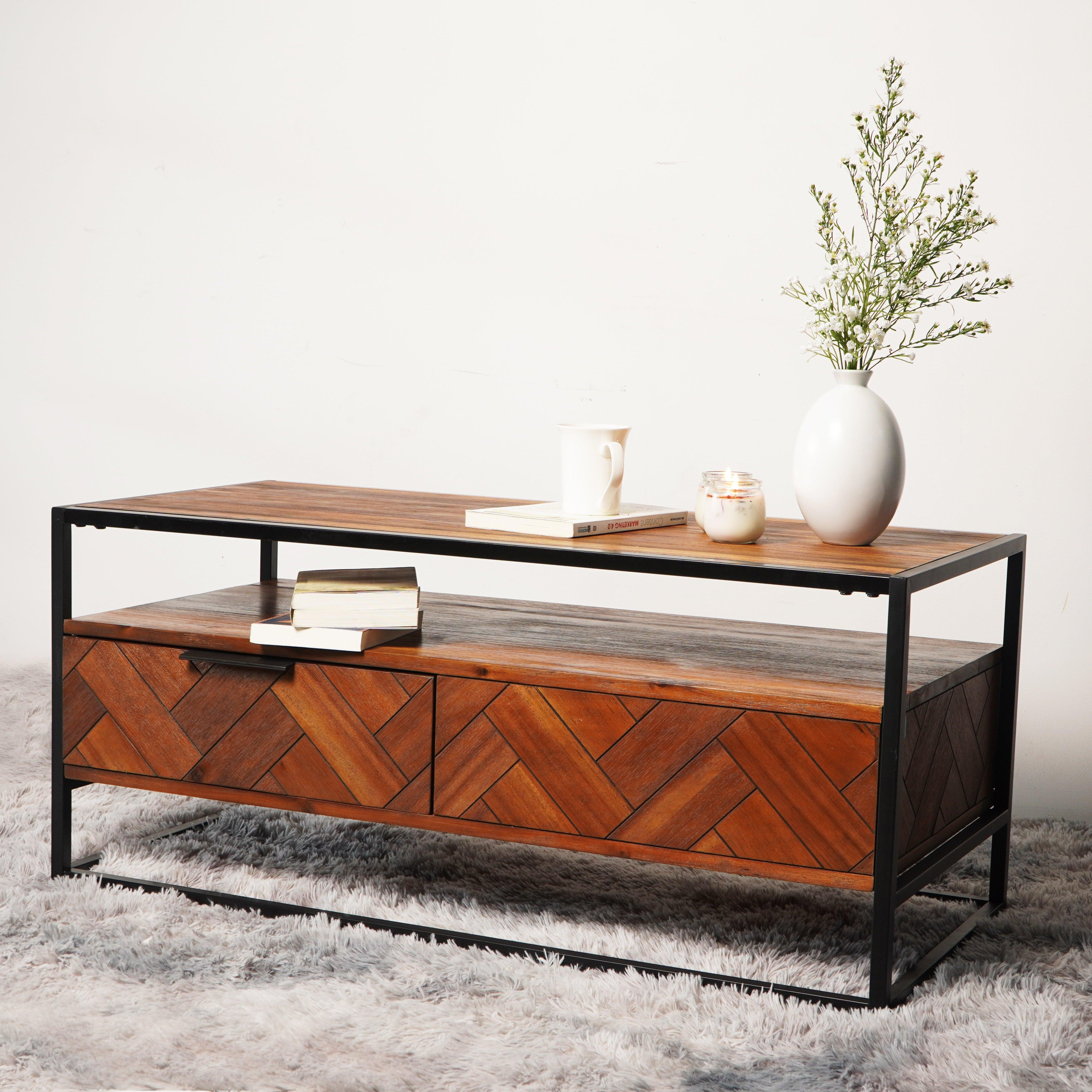 Fortezza Wooden Coffee Table - Aleefurnishing