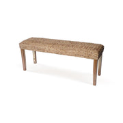 Hestia Natural Water Hyacinth Woven Bench - Aleefurnishing