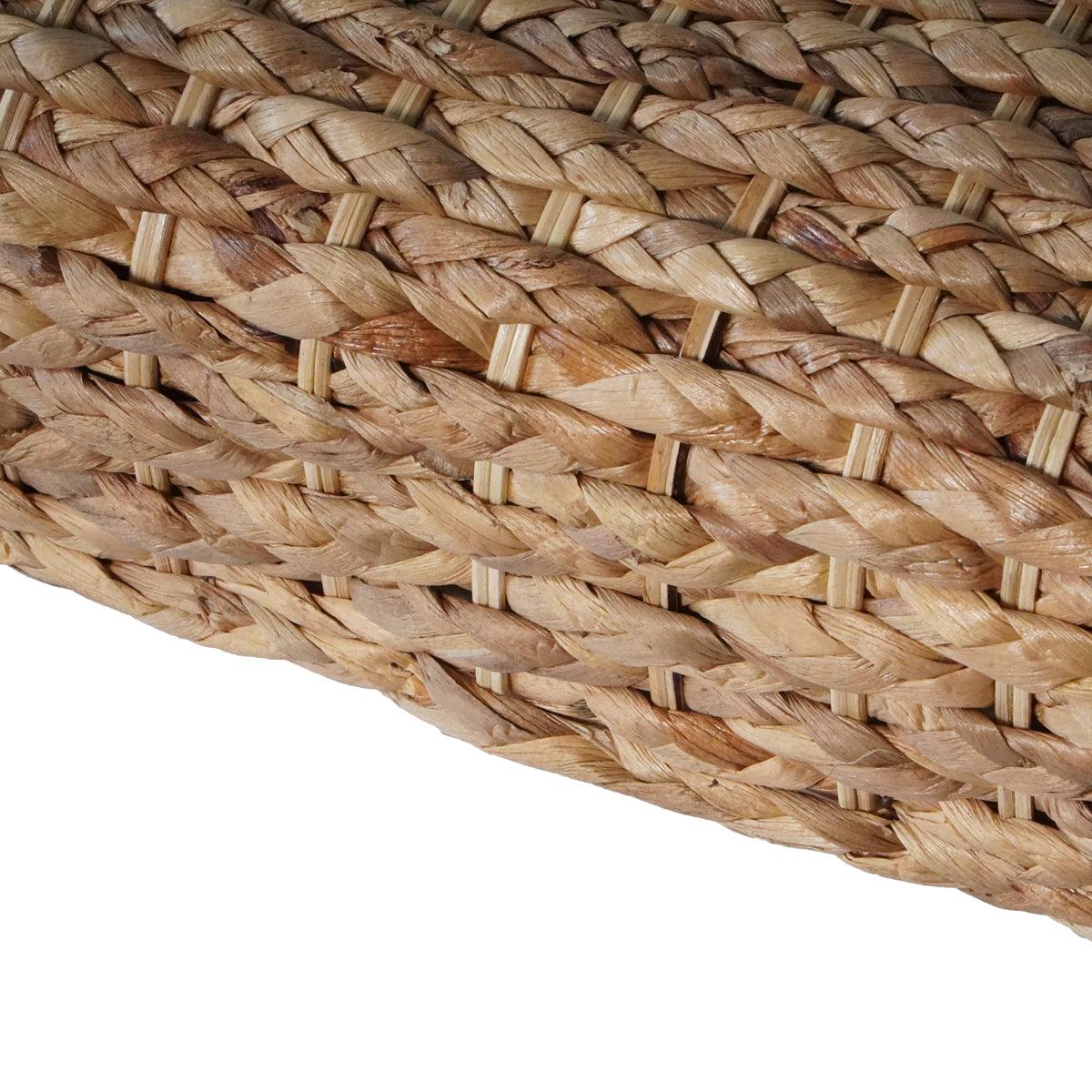 Hestia Natural Water Hyacinth Woven Bench - Aleefurnishing