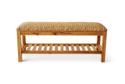 Limne Natural Water Hyacinth Woven Bench