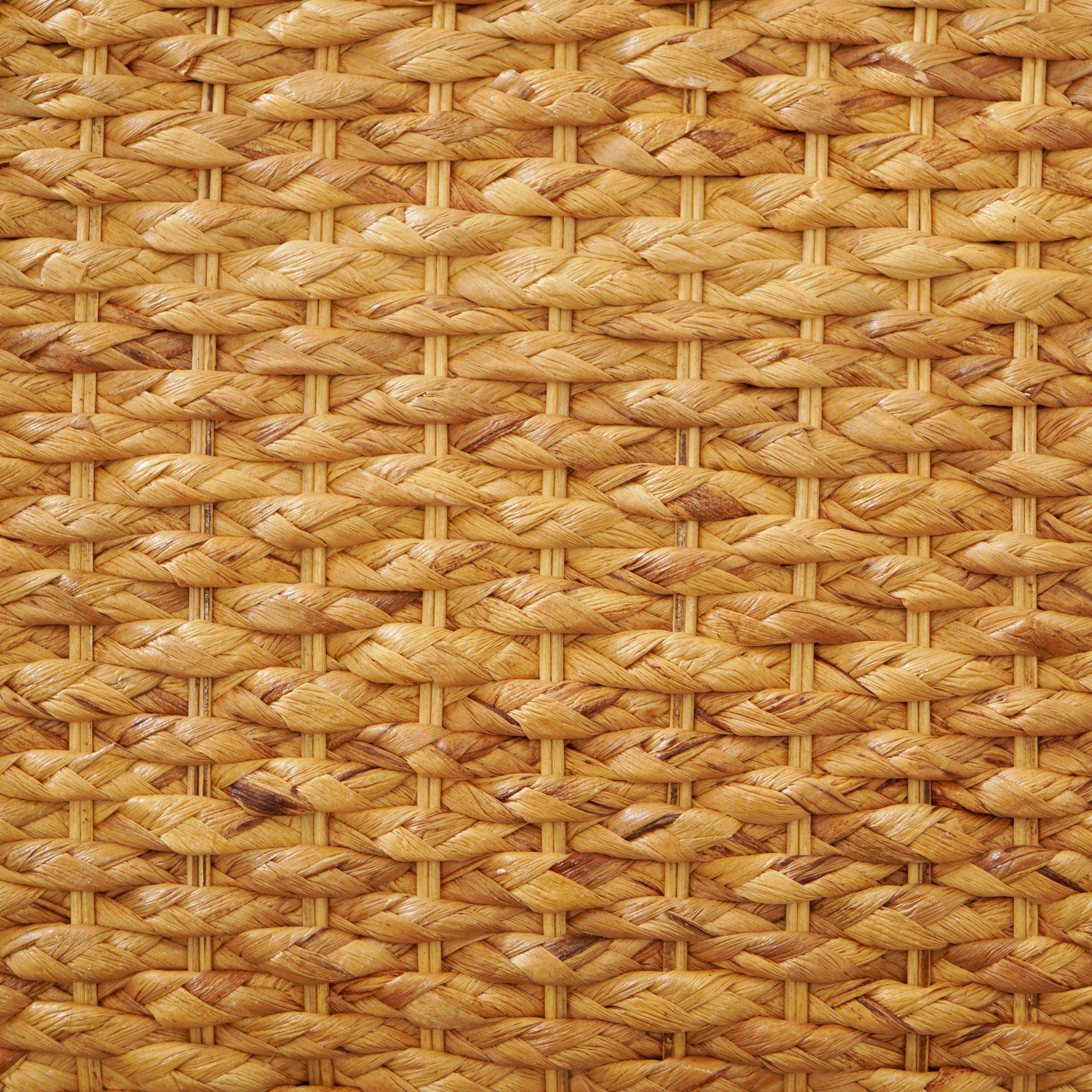 Naiad Natural Water Hyacinth Woven Bench - Brown - Aleefurnishing