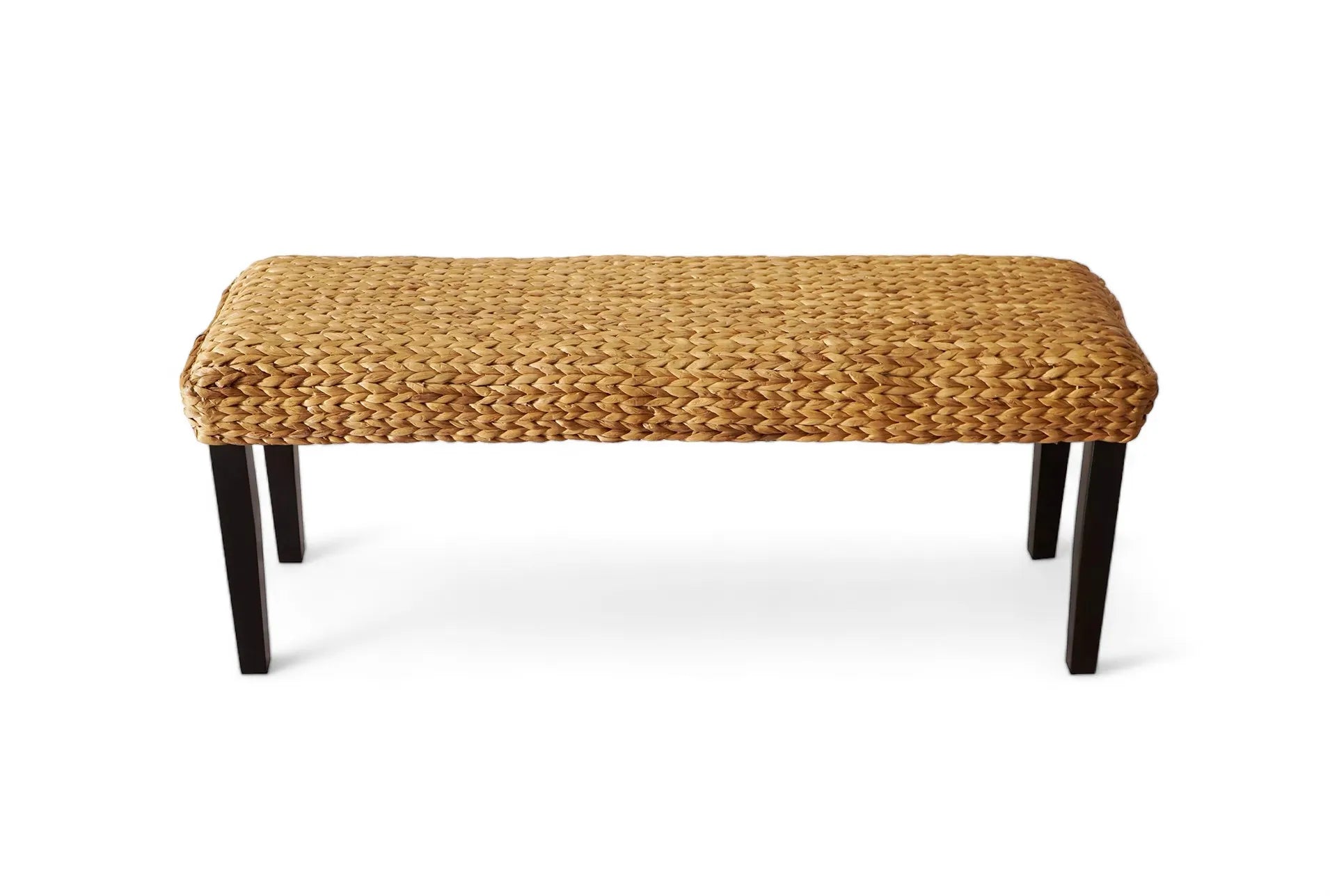 Dendron Natural Water Hyacinth Woven Bench