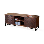 Antico Brown Wooden TV Cabinet - Aleefurnishing