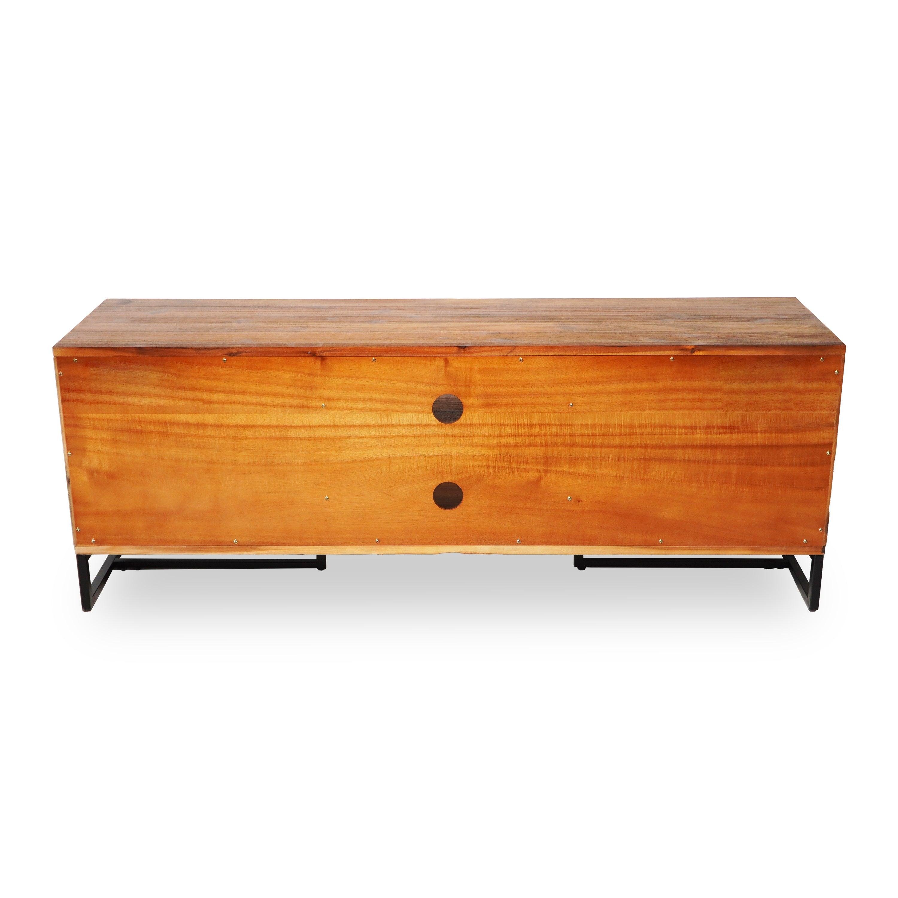 Antico Brown Wooden TV Cabinet - Aleefurnishing