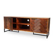 Antico Brown Wooden TV Cabinet - Aleefurnishing