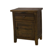 Montana Cabinet 1 Door 1 Drawer in Brown - Aleefurnishing