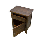 Montana Cabinet 1 Door 1 Drawer in Brown - Aleefurnishing