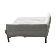 Ronni Rectangle Cream Pet Sofa with Cushion - Aleefurnishing