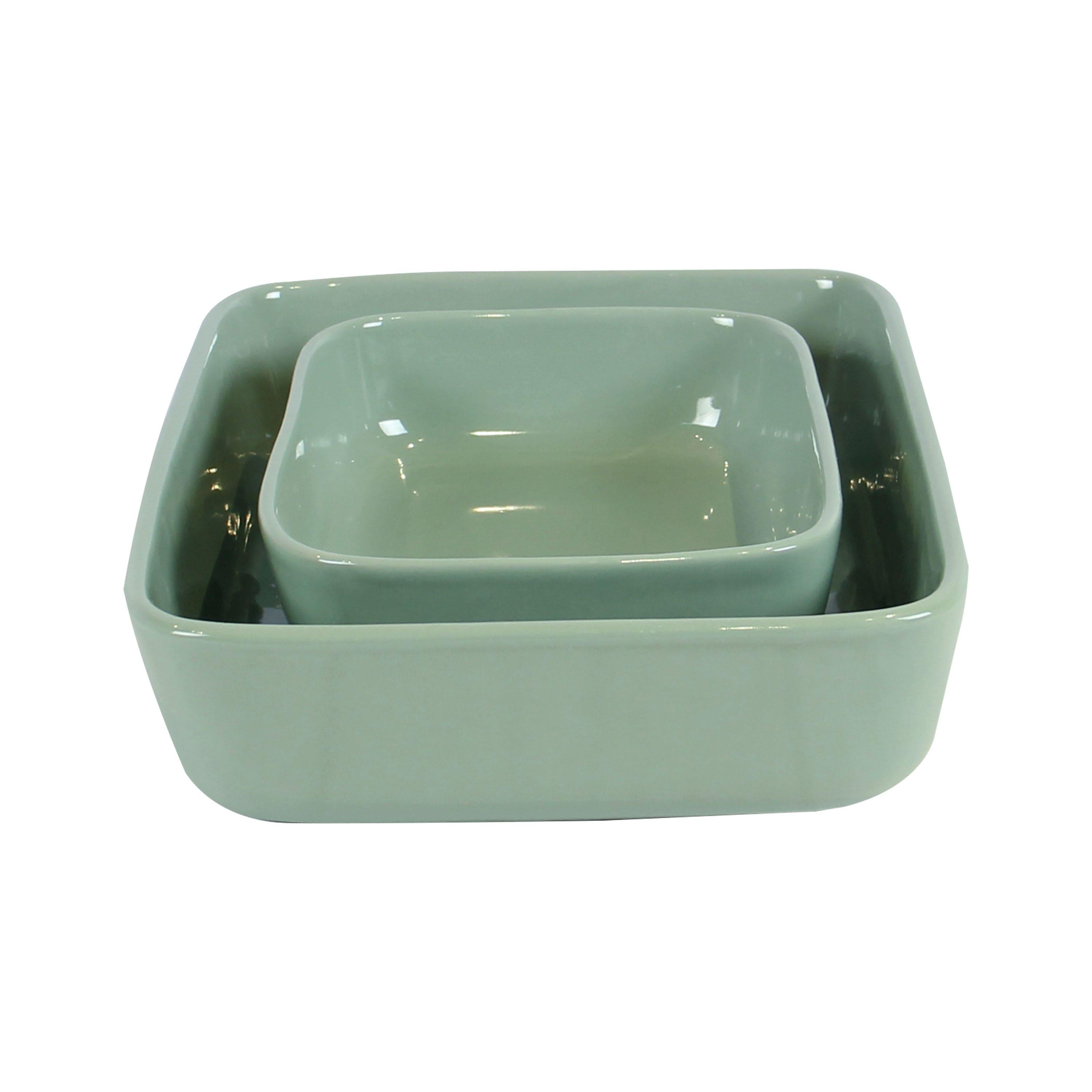 Anchor Baking Dishes Set of 2 - Olive - Aleefurnishing