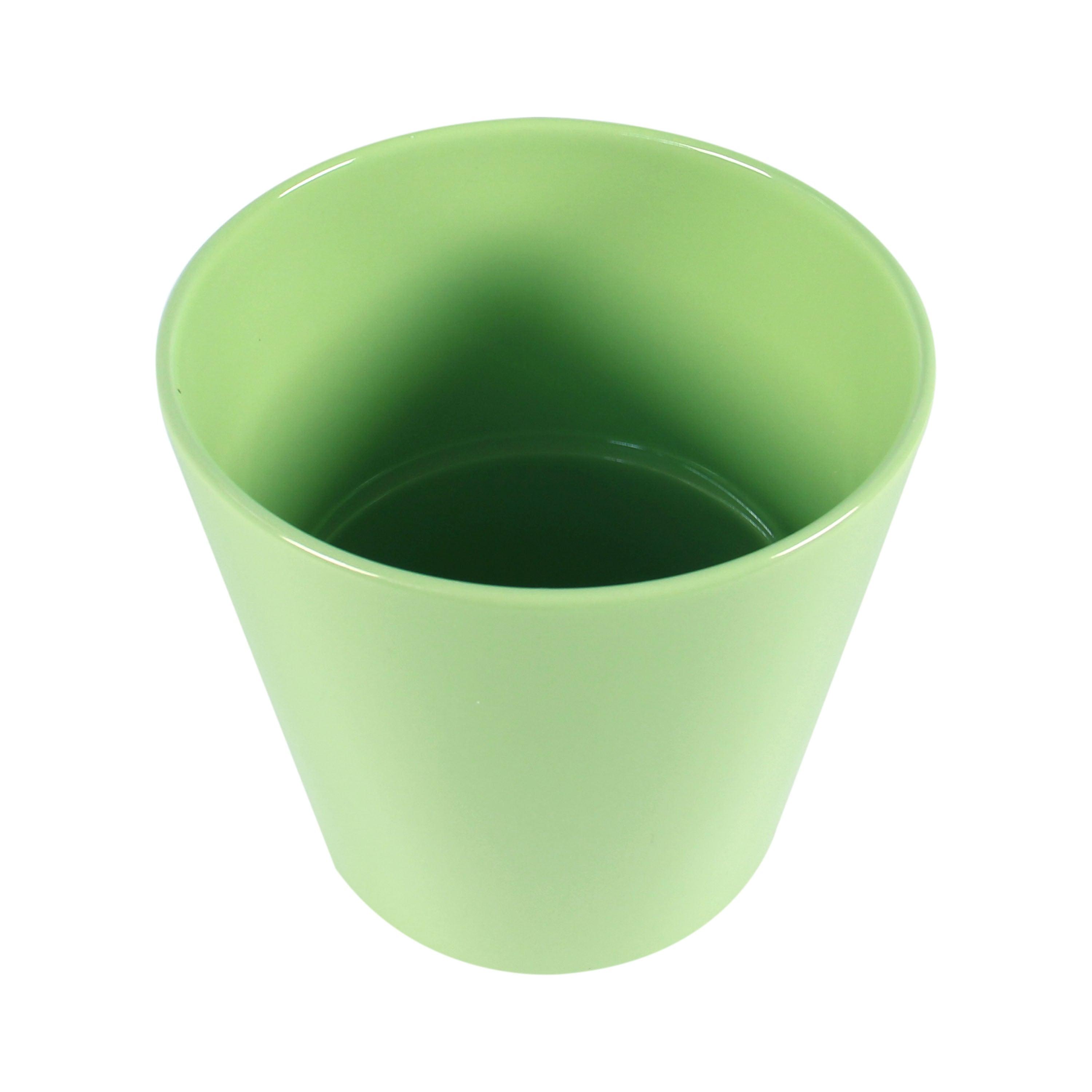 Circe Light Green Ceramic Planter - Aleefurnishing