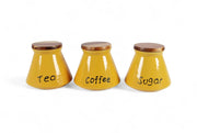 Lily 3-Piece Ceramic Kitchen Canisters Set