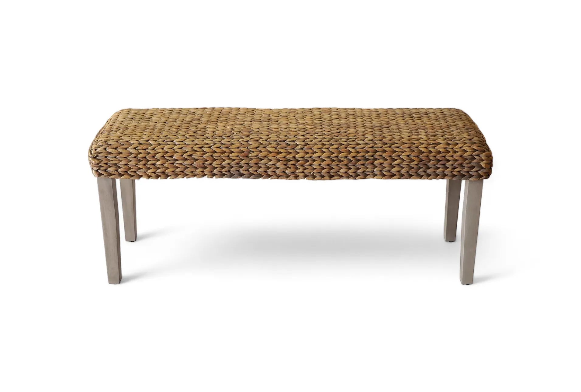 Dendron Natural Water Hyacinth Woven Bench