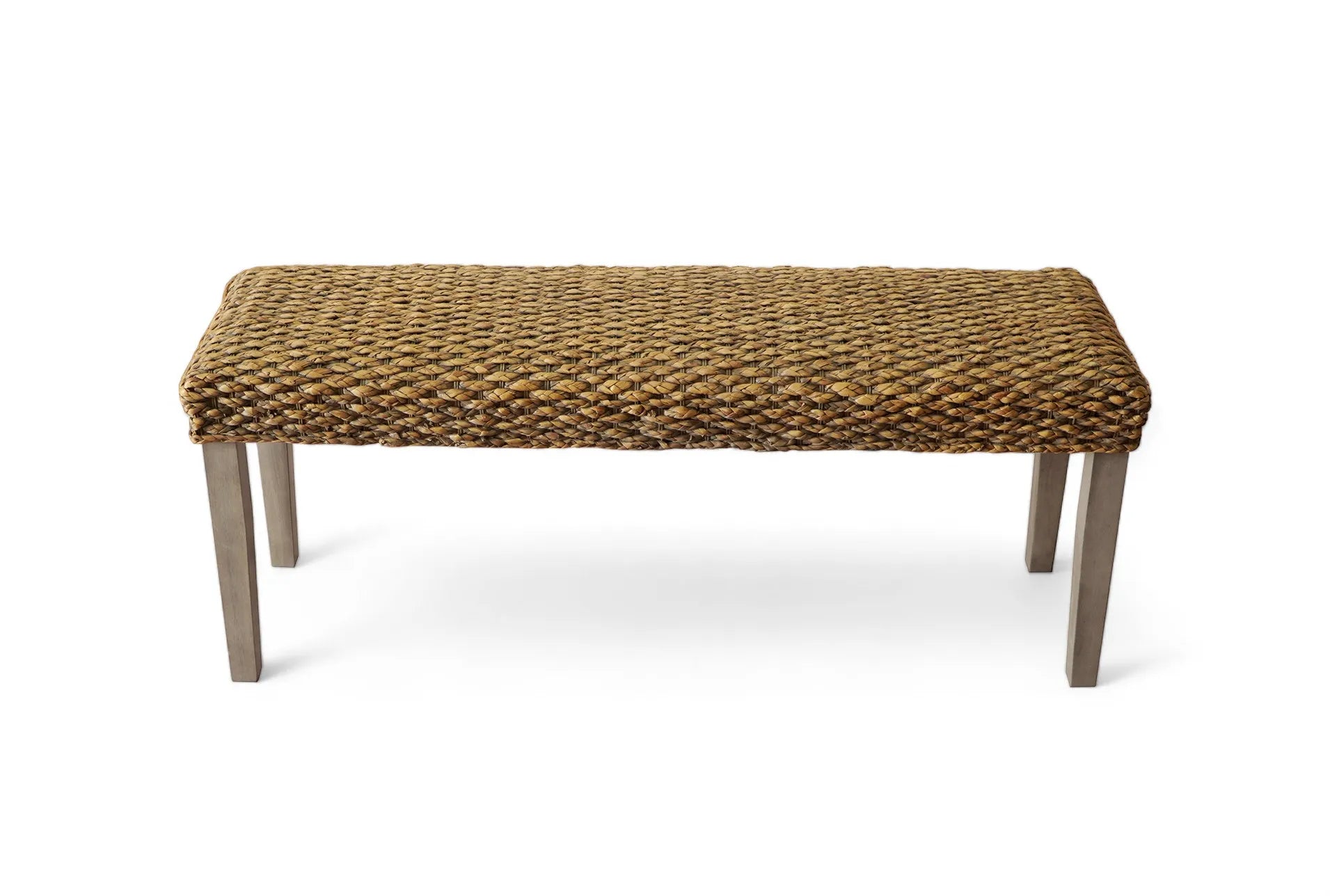 Naiad Natural Water Hyacinth Woven Bench