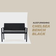 Elia Rope-Woven Outdoor Chelsea Bench