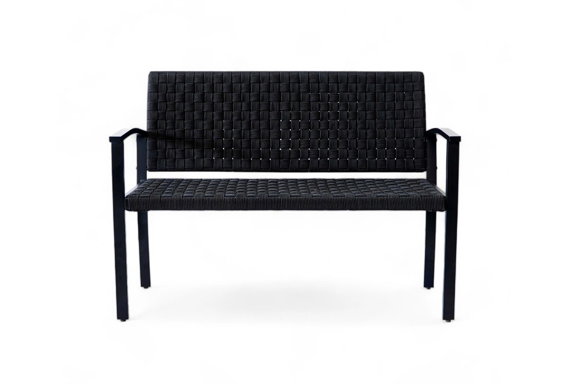 Elia Rope-Woven Outdoor Chelsea Bench